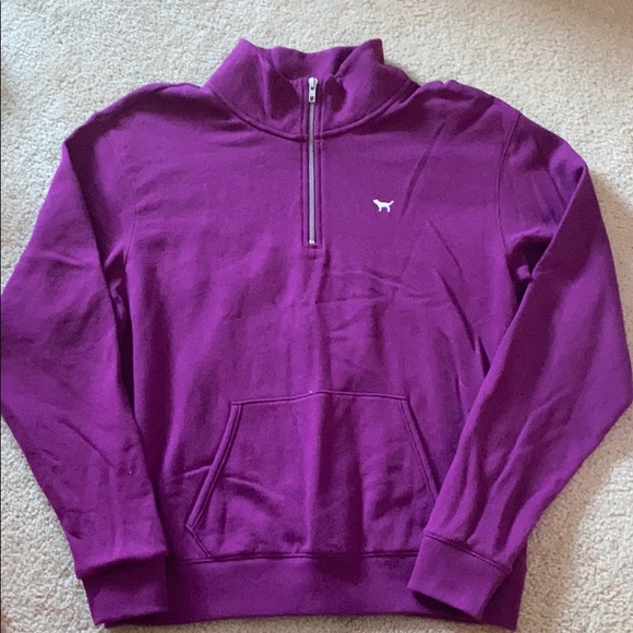 Victoria Secret PINK Quarter-zip Deep Purple - Picture 2 of 3